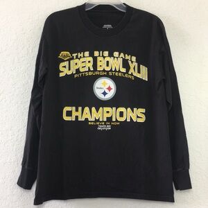 ✅Men NFL Pittsburgh Steelers Super Bowl Shirt M